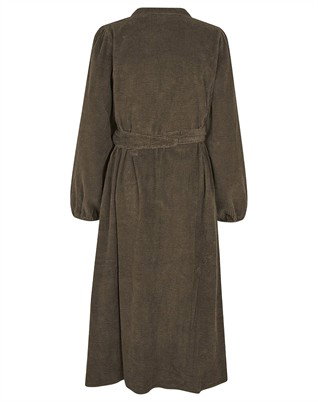 Lollys Laundry - Paris LL Midi Kjole - Dark Mokka